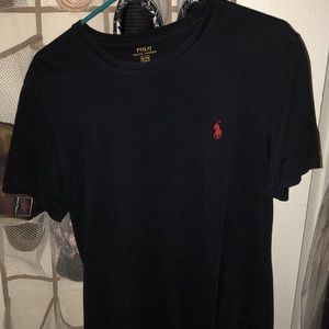 Navy blue polo shirt